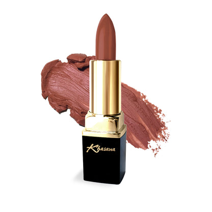 "Experience creamy luxury with Khasana's Best Lipstick, offering a blend of elegance and hydration." Matte Color# 105