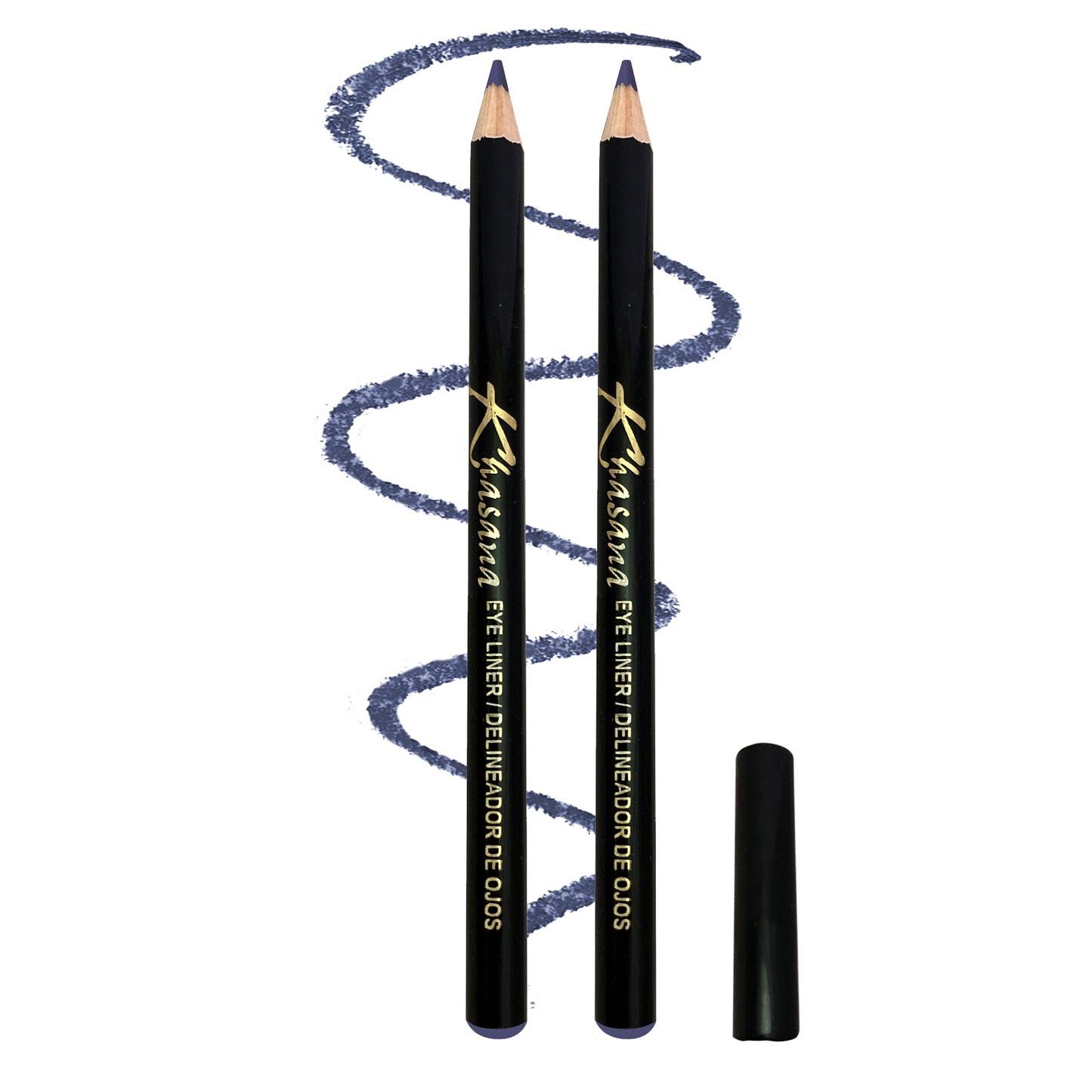 Khasana Eyeliner Pencil Set with a creamy formula and waterproof design for flawless, long-lasting eye definition. Violet