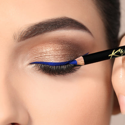 Khasana Eyeliner Pencil Set with a creamy formula and waterproof design for flawless, long-lasting eye definition. Royal Blue eyes