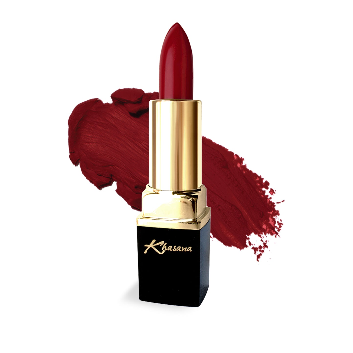 "Experience creamy luxury with Khasana's Best Lipstick, offering a blend of elegance and hydration." Matte Color# 460