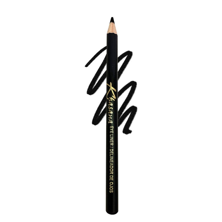 "Khasana's Eyeliner: Achieve the perfect cat eye look with our best eyeliner pencil." Color# 10 Black