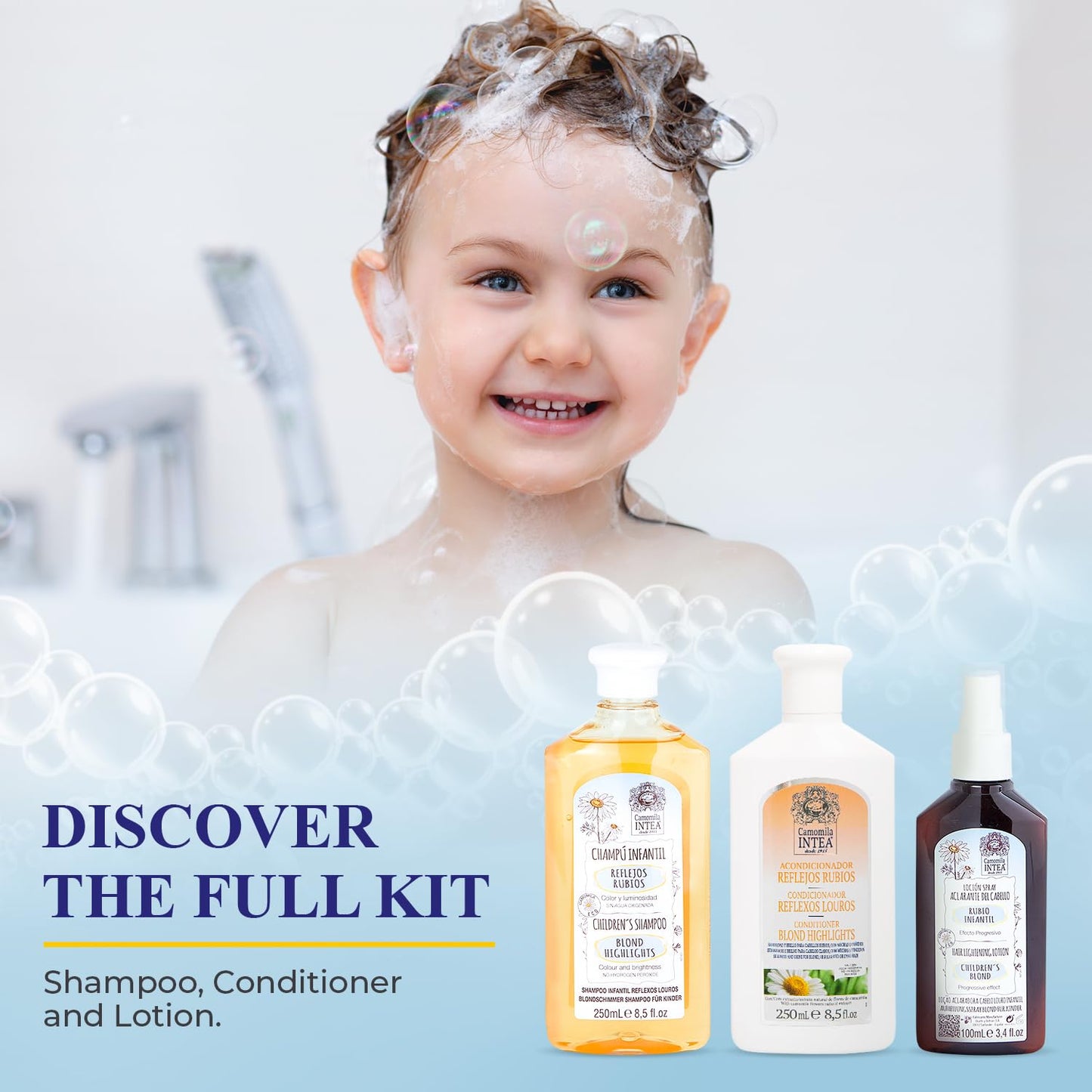 Intea Chamomile Kids Shampoo for Blonde Highlights