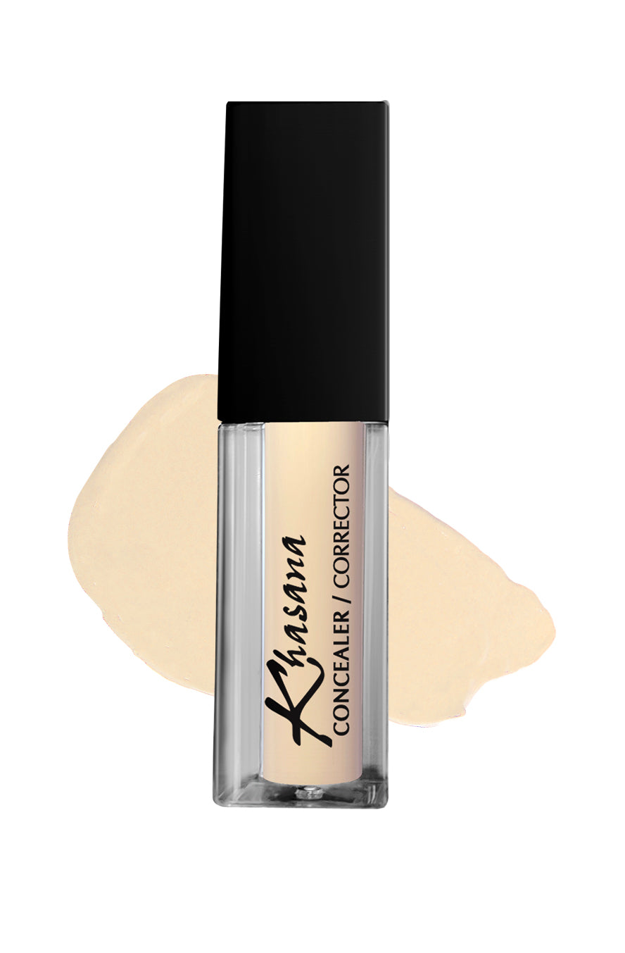 "Khasana Best Under Eye Concealer: A high-quality liquid concealer makeup designed to provide flawless coverage and correct under eye imperfections." Yellow