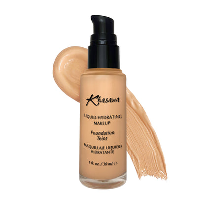 "Experience Khasana's Liquid Foundation for a flawless matte finish - the ultimate choice for radiant, long-lasting wear." Color# 13 Cinnamon