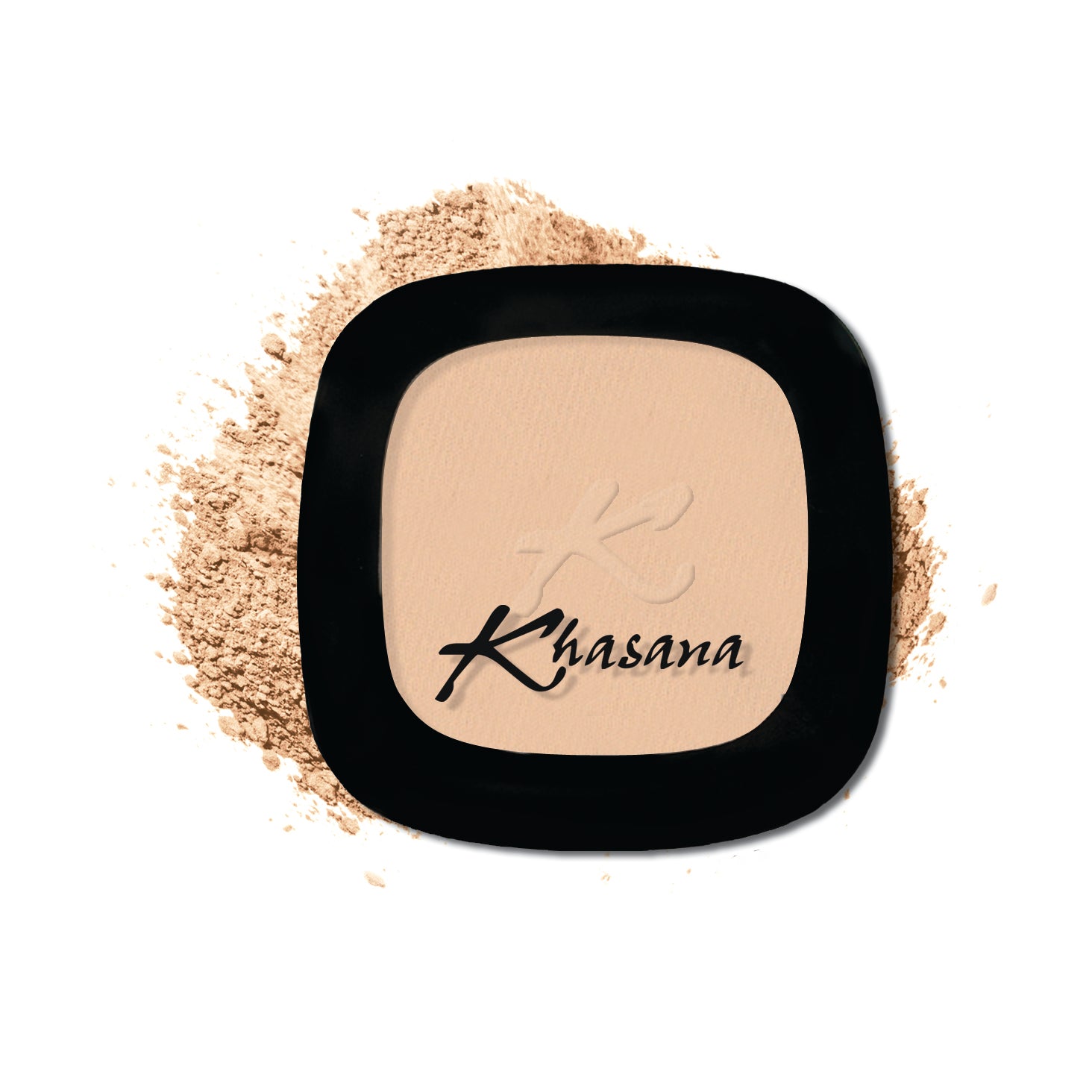 "Khasana's Pressed Powder: Experience the best powder foundation for flawless skin." Color# 01 Light Beige