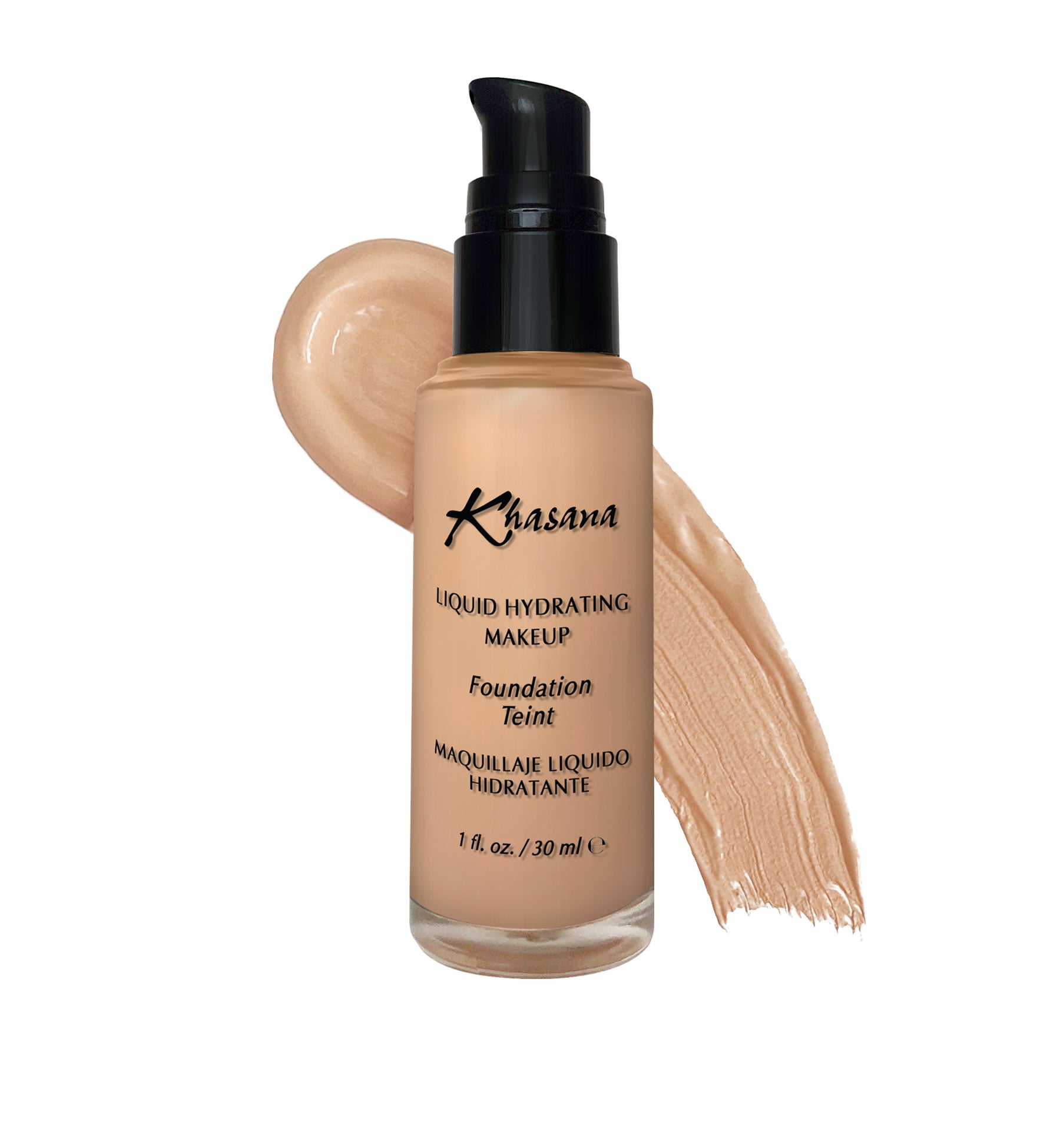 "Experience Khasana's Liquid Foundation for a flawless matte finish - the ultimate choice for radiant, long-lasting wear." Color# 11 Matte Beige