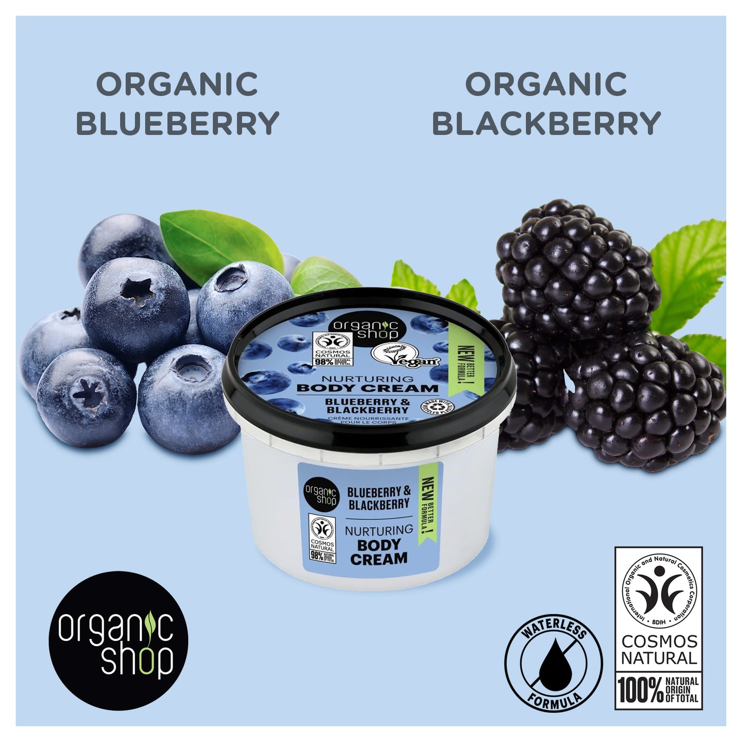 Organic Shop Blueberry & Blackberry Nurturing Body Cream