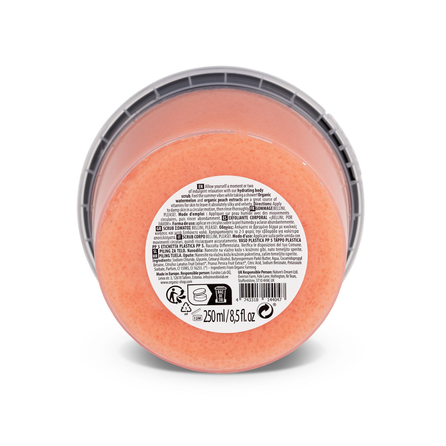 Organic Shop Watermelon & Peach Body Scrub