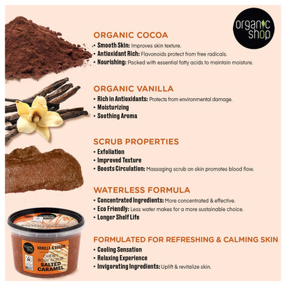 Organic Shop Vanilla & Chocolate Body Scrub