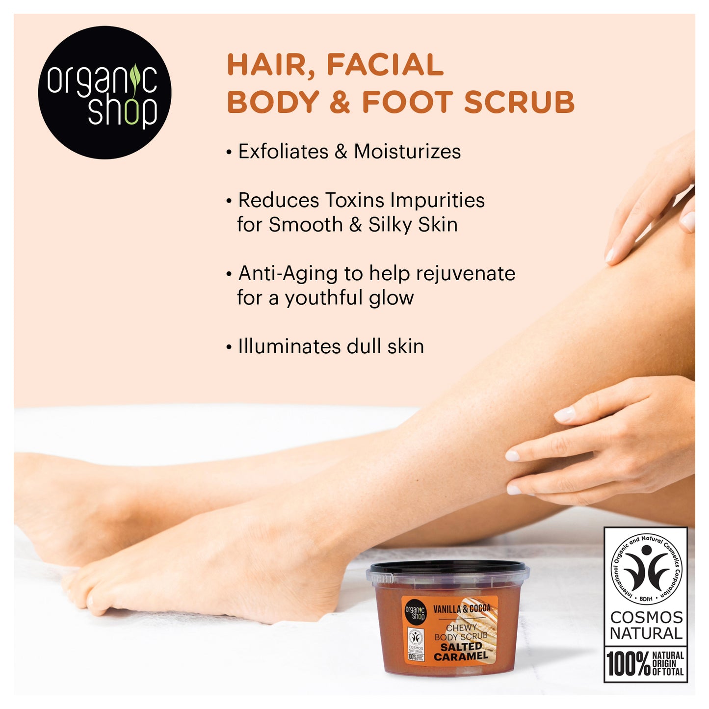 Organic Shop Vanilla & Chocolate Body Scrub