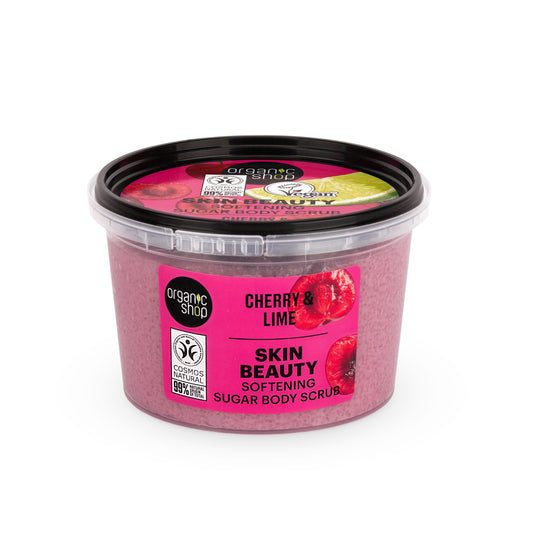 Organic Shop Cherry & Lime, Sugar Softening & Exfoliating Body Scrub