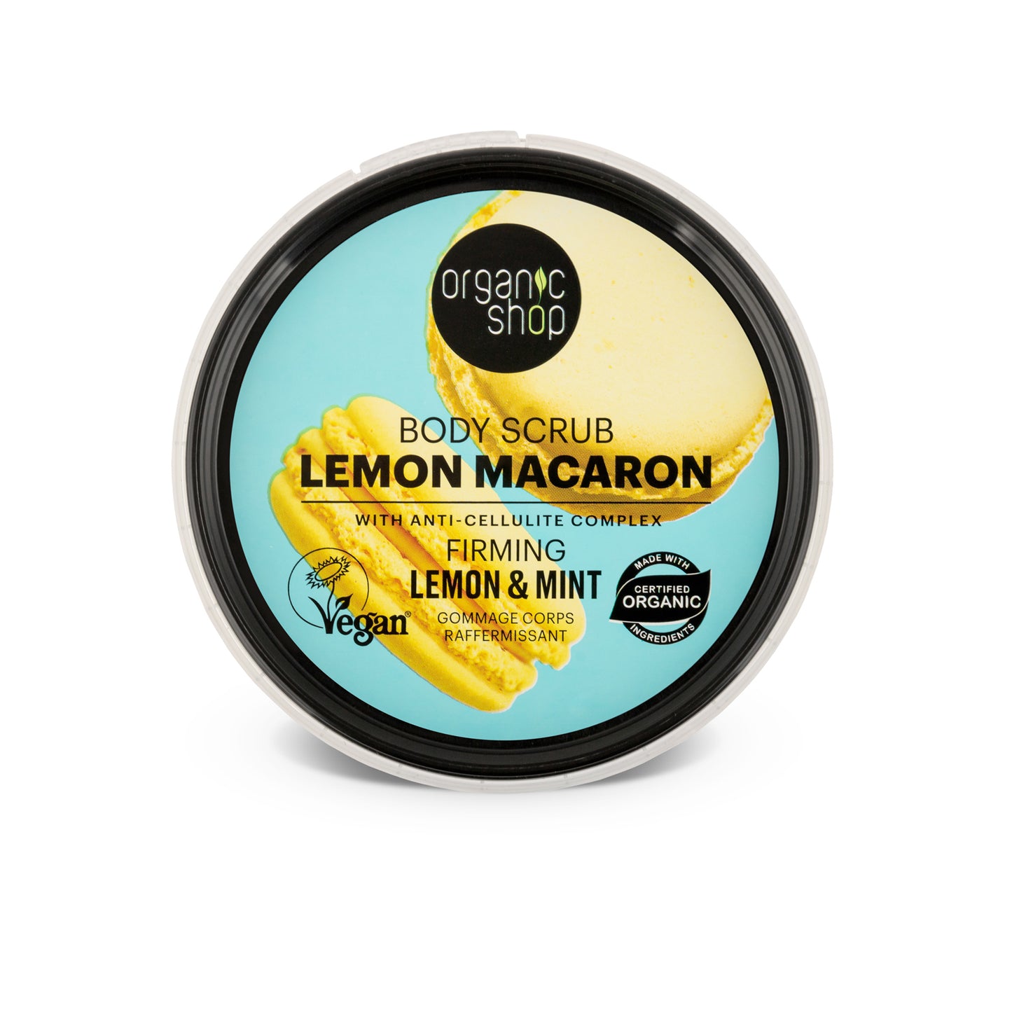 Organic Shop Lemon & Mint, Firming & Exfoliating Body Scrub