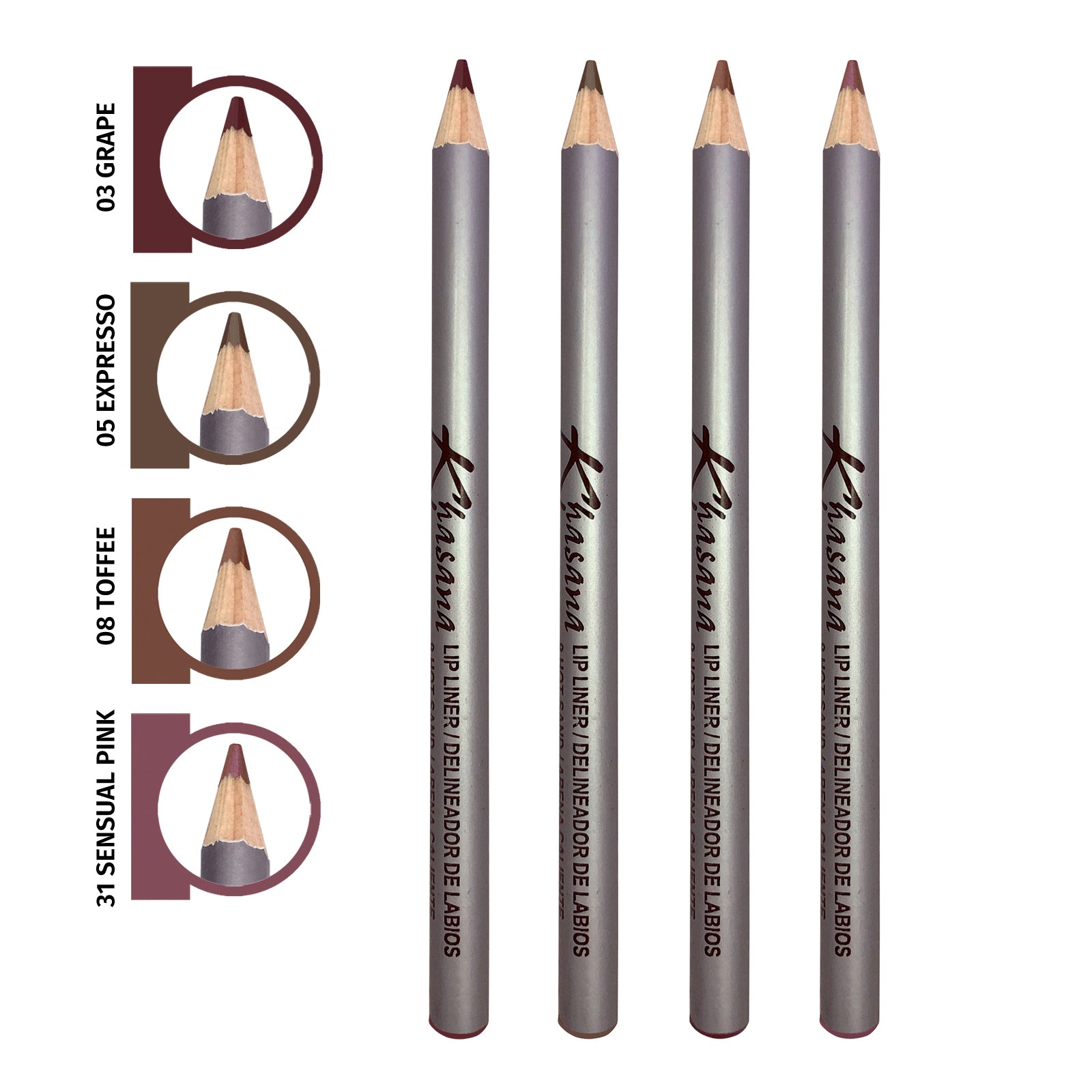 "Khasana's Creamy Best Lip Liner Pencil: Achieve flawless lip definition effortlessly." Positano