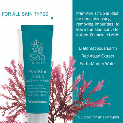 "Exfoliating Sea SCRUB with marine algae"