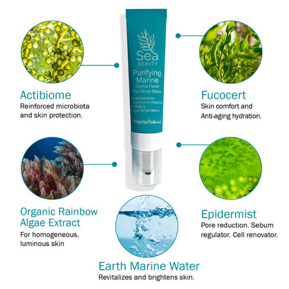 "Sea Face Cream with Natural Ingredients"