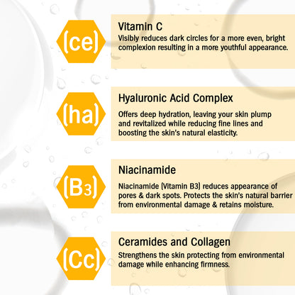 Vitamin C Face Serum + 3 Hydrogel Eye Patches