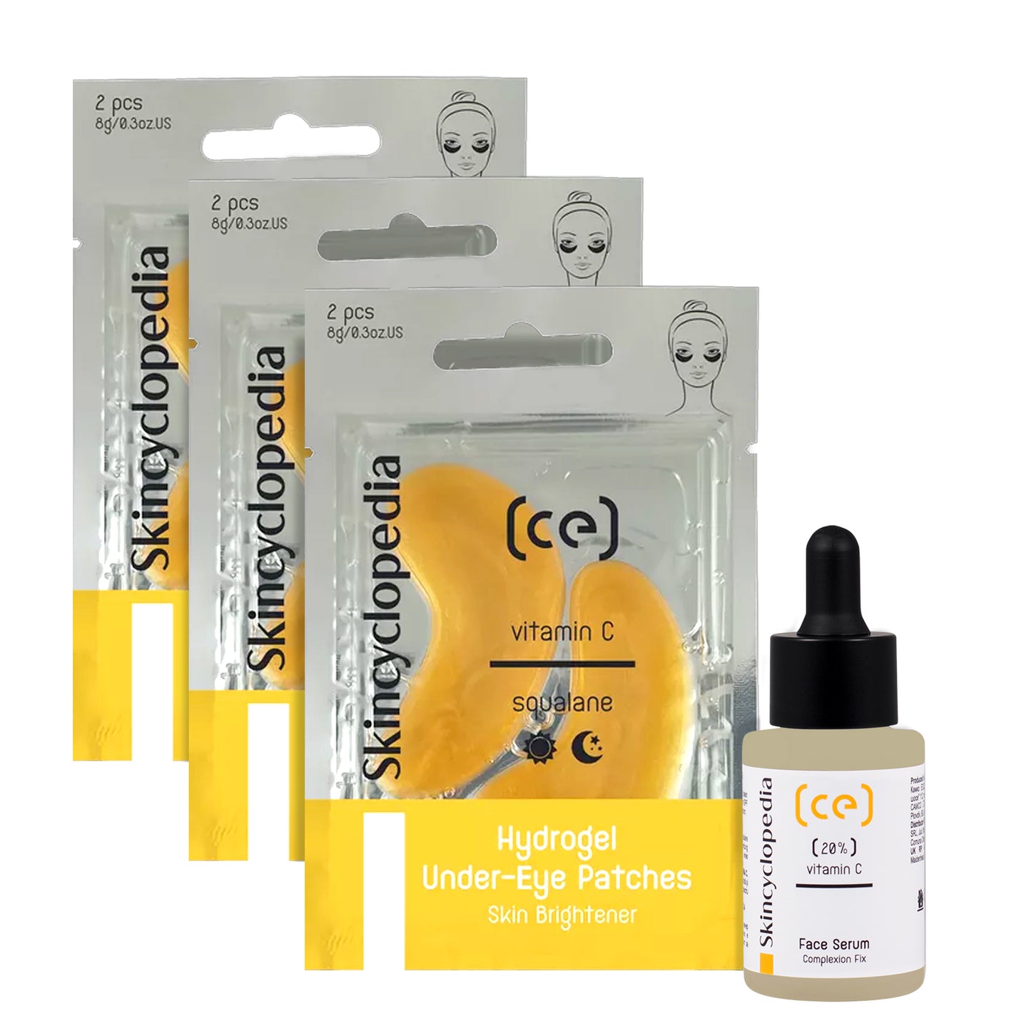 Vitamin C Face Serum + 3 Hydrogel Eye Patches