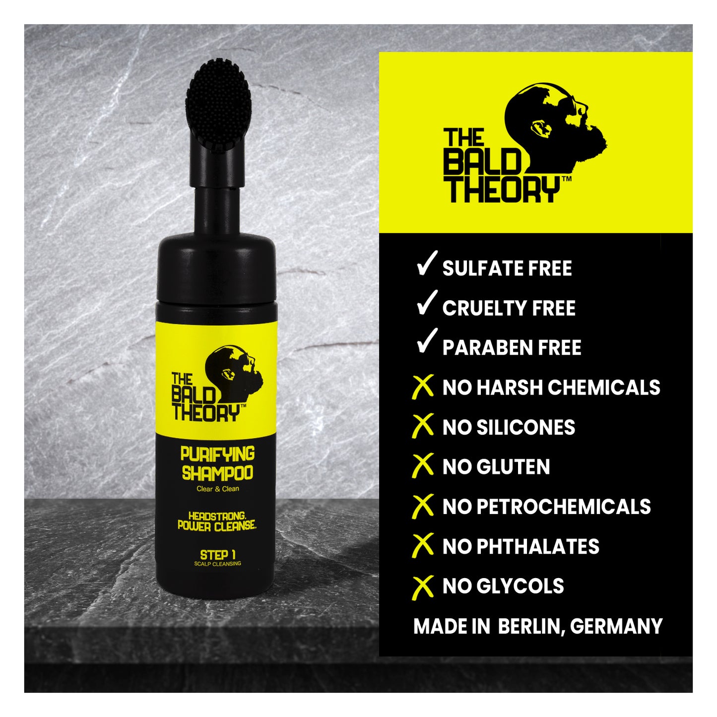 The Bald Theory Purifying Shampoo Paraben Free